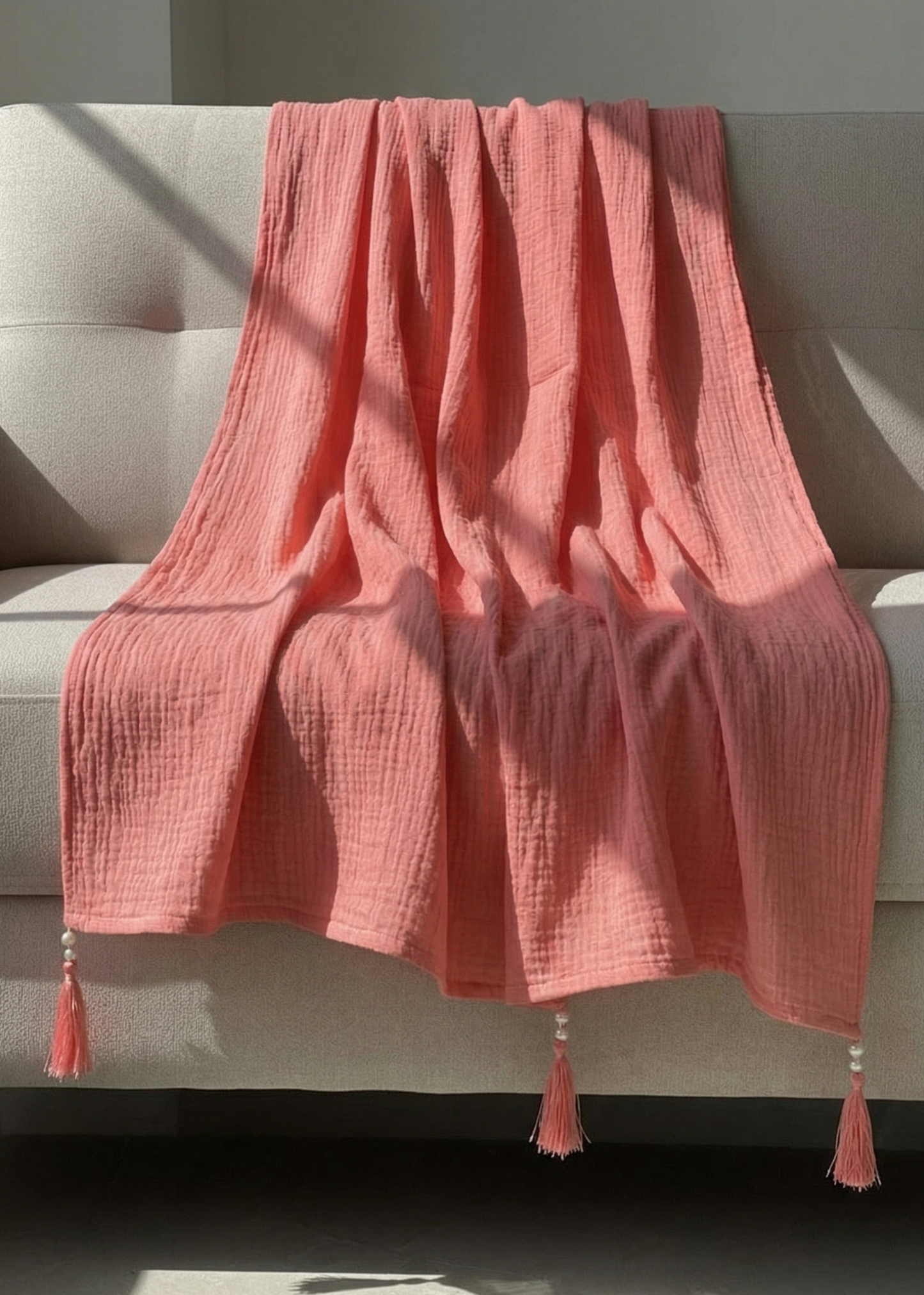 Peach Dupatta