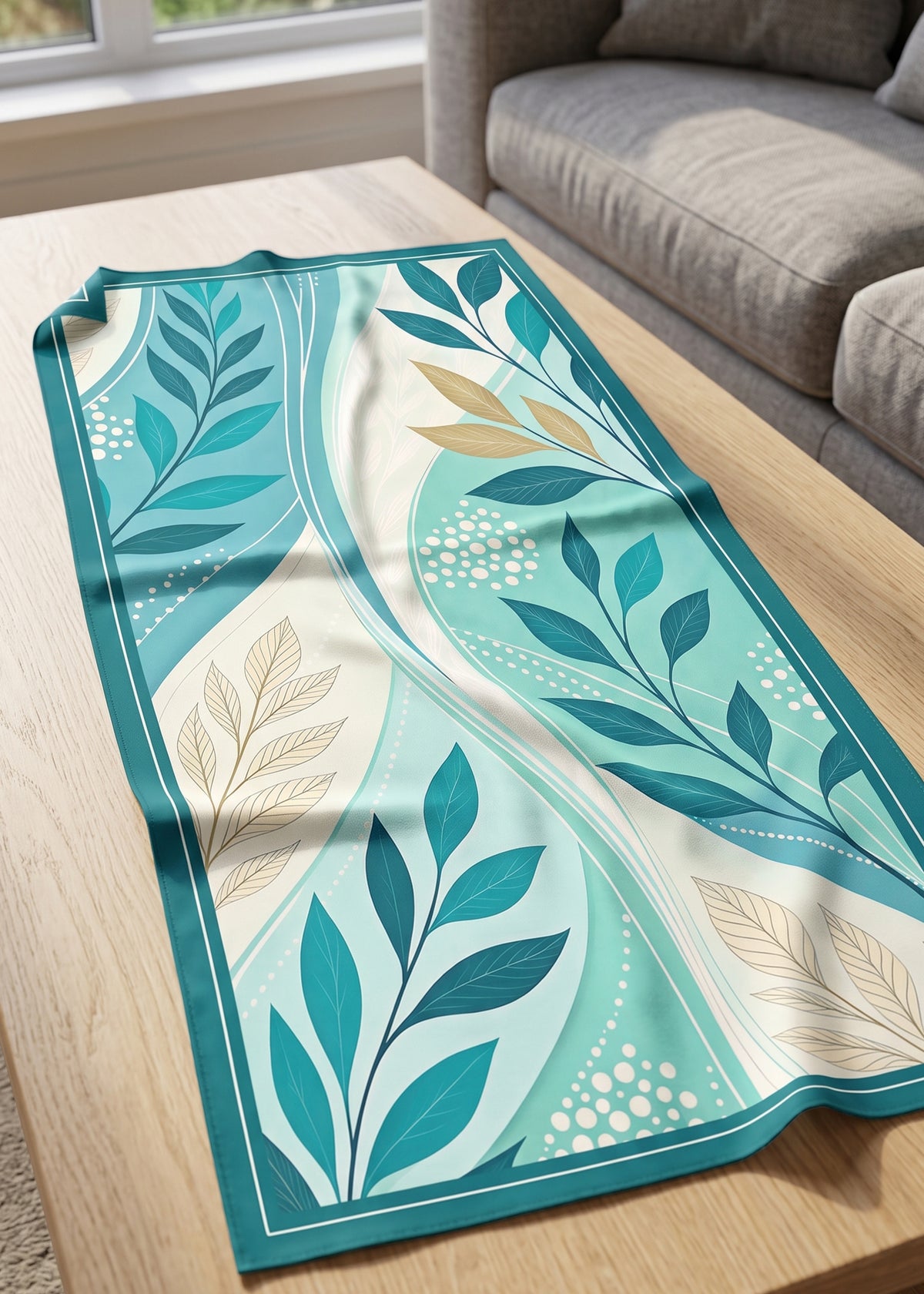Teal Wave Botanical