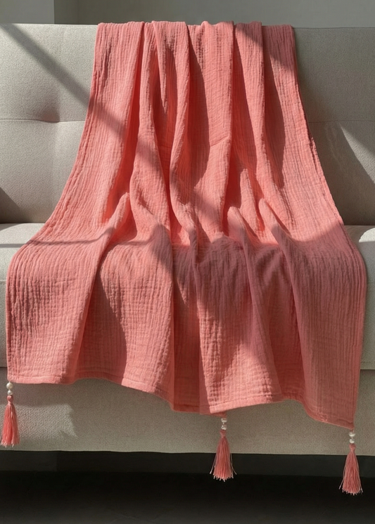 Peach Dupatta