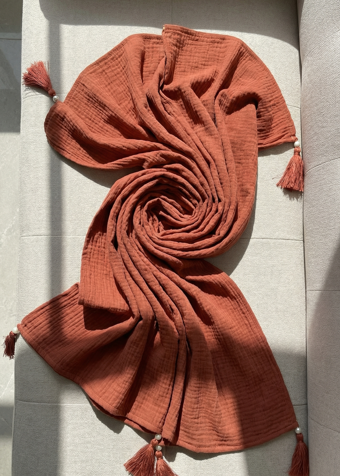 Rust Dupatta