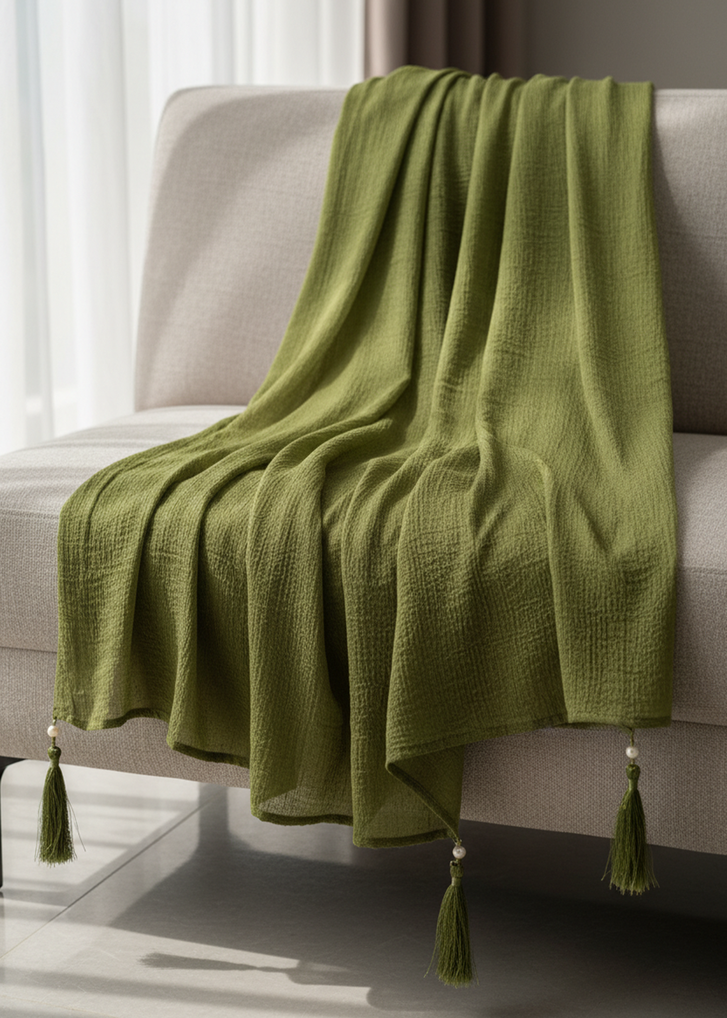 Olive Green Dupatta