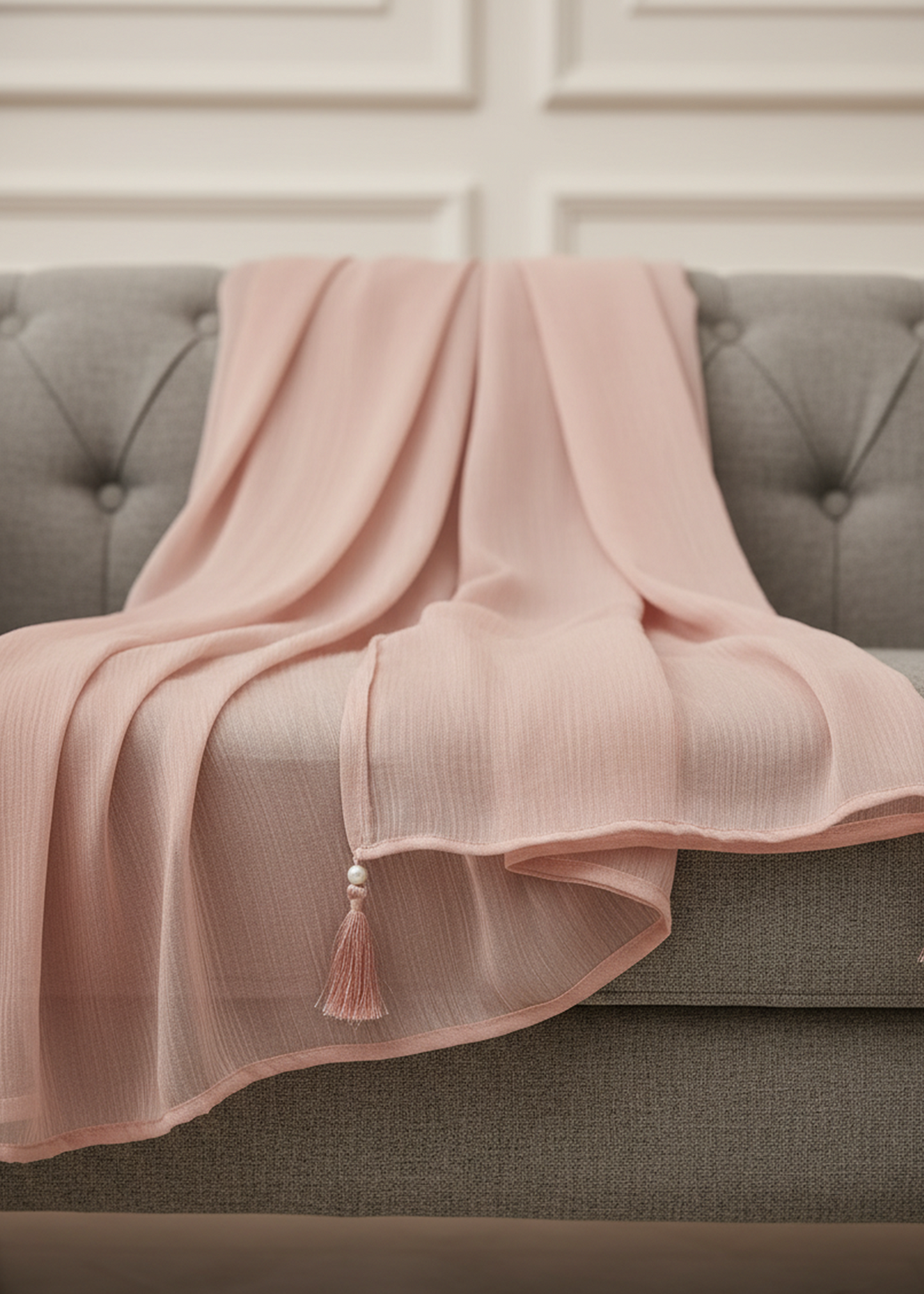 Light Peach Dupatta