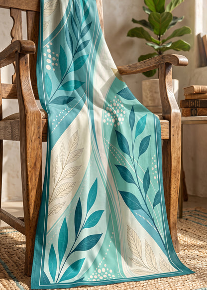 Teal Wave Botanical
