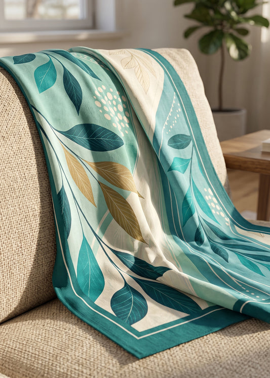 Teal Wave Botanical
